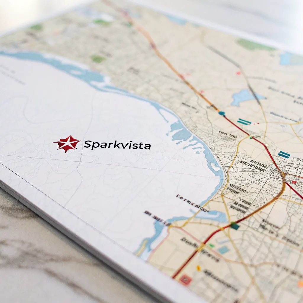 Map showing the location of SPARKVISTA